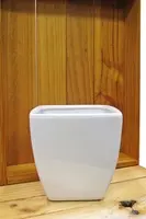 Ceramic Taper Vase<br>White