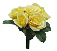 Artificial Rose Bouquet x 7<br>Yellow