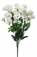 Artificial Carnation Bush<br>White