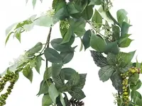 Artificial Ficus, Fittonia & Berry Garland