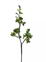 Artificial Berry Spray Cluster<br>Green/Yellow