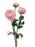 Artificial Ranunculus Spray x 3<br>Pink