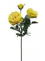 Artificial Louis Rose Spray<br>Yellow