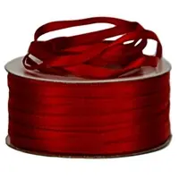 3mm Double Sided Satin<br>Red x 50mtr