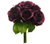Artificial Rose Bouquet x 7<br>Purple