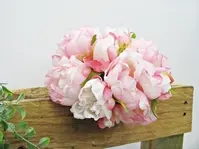 Artificial Peony Bouquet<br>Pink