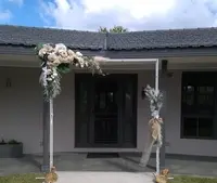 Metal Arch with Greenery & Floral Display