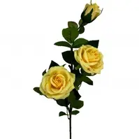 Artificial Rose Spray x 3<br>Yellow