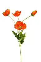 Artificial Poppy Spray<br>Orange