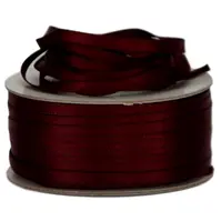 3mm Double Sided Satin<br>Burgundy x 50mtr