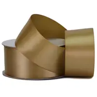 38mm Double Sided Satin<br>Antique Gold x 25mtr