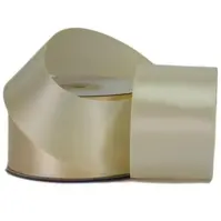 50mm Double Sided Satin<br>Cream/Ivory x 25mtr
