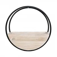 Circle Wall Planter<br>40cm White Wash