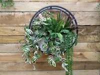 1. Circle Wall Planter<br>40cm White Wash thumbnail