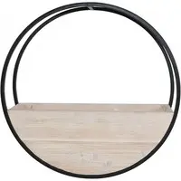 Circle Wall Planter<br>50cm White Wash