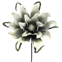 Artificial Foam Wild Flower<br>Grey