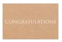 Gift Card<br>Kraft with Congratulations
