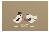 Gift Card<br>Kraft with Wedding Birds