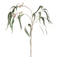 Artificial Eucalyptus Flowering Long Leaf<br> 96cm Pink