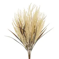 Artificial Plume Grass Bush<br>Cream Artificial Plume Grass Bush<br>Cream