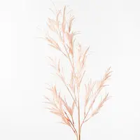 Artificial Grass Willow Leaf Spray<br>Light Pink