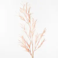 Artificial Grass Willow Leaf Spray<br>Light Pink Artificial Grass Willow Leaf Spray<br>Light Pink