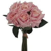 Artificial Monaco Rose Bundle x 10<br>Light Pink