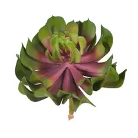 Artificial Succulent<br>Green/Mauve 18cm