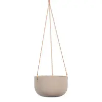 Ceramic Hanging Flo Bowl<br>Taupe 14cm
