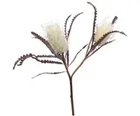 Artificial Banksia Spray x2<br>White
