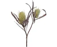 Artificial Banksia Spray x2<br>Green