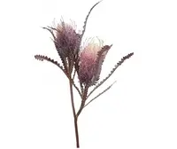 Artificial Banksia Spray x2<br>Purple