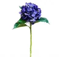 Artificial Hydrangea Stem<br>Blue