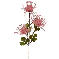 Artificial Pincushion Leucospermum<br>Light Pink