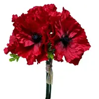 Artificial Poppy Bundle<br>x6