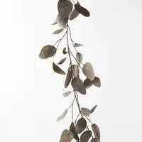 Artificial Eucalyptus Silver Dollar Garland<br>Coffee