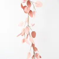 Artificial Eucalyptus Silver Dollar Garland<br>Dusty Pink