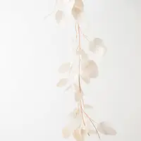 Artificial Eucalyptus Silver Dollar Garland<br>Ivory