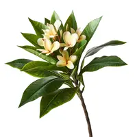 Artificial Frangipani Spray<br>Yellow/White