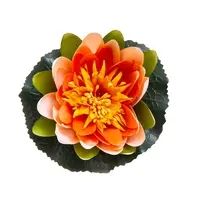Artificial Floating Waterlily<br>Peach 11cm