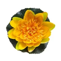 Artificial Floating Waterlily<br>Yellow 11cm