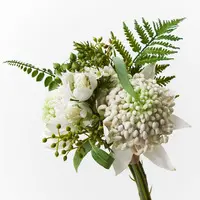 Artificial Waratah Mixed Bouquet<br>White