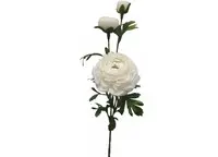 Artificial Ranunculus Spray<br>White