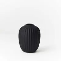 Ceramic 'Taza' Vase<br>Velvety Black 10cm