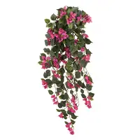 Artificial Hanging Bougainvillea Bush<br>Fuchsia 115cm