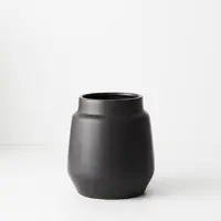 Ceramic 'Paquita' Vase<br>Black 18cm