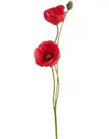 Artificial Poppy Spray<br>Red