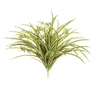 Artificial Spider Plant Bush<br>Green/White