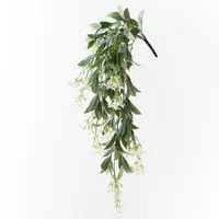 Artificial Hanging Stephanotis Bush<br>White