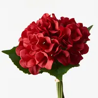 Artificial Hydrangea Bouquet<br>Red